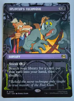 MTG Splinter's Technique (Showcase), NM/Unplayed, TMNT - Image 1