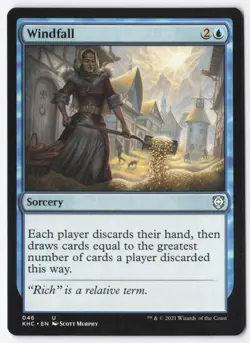 Windfall Normal U Commander: Kaldheim 46 NM - Image 1