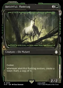 Watchful Radstag Showcase - PIP 0335 - NM - MTG Magic - Image 1