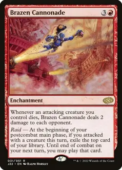 Brazen Cannonade - J22 031 - NM - MTG Magic - Image 1