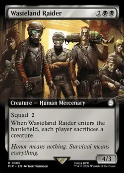 Wasteland Raider Extended Art Foil - PIP 0383 - NM - MTG Magic - Image 1