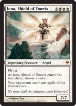 1 x Iona, Shield of Emeria - Zendikar - Moderate Play - MTG - Image 1