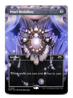 Pearl Medallion (Borderless) #347 (NM) Modern Horizons 3 MH3 Magic MTG - Image 3