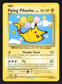 Flying Pikachu 110/108 Pokemon TCG XY - Evolutions VLP - Image 1