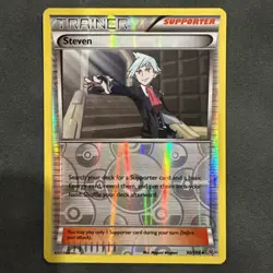 Steven [Reverse Holo] #90 Pokemon Roaring Skies NM - Image 1