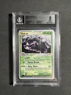 POKEMON 2003 EX DRAGON #96 MUK EX HOLO BGS 8 - Image 1