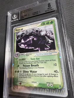 POKEMON 2003 EX DRAGON #96 MUK EX HOLO BGS 8 - Image 2