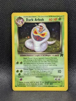 Dark Arbok Holo Rare 2/82 2000 Pokemon TCG Rocket Unlimited - Image 1