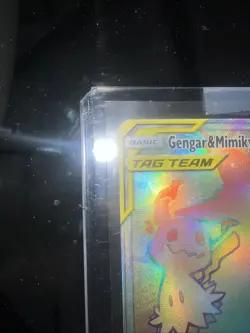 Pokemon Gengar & Mimikyu GX 186/181 Team Up TAG TEAM Secret Rare Holo HP240 - Image 2