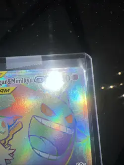 Pokemon Gengar & Mimikyu GX 186/181 Team Up TAG TEAM Secret Rare Holo HP240 - Image 3