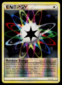 Rainbow Energy Reverse Holo #104/123 Uncommon Pokemon HeartGold SoulSilver NM - Image 1