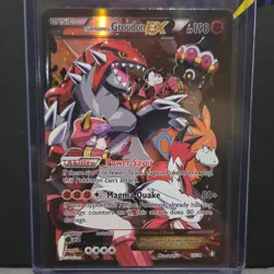 Pokemon TCG Team Magma's Groudon EX Holo Ultra Rare Double Crisis 15/34 190 HP - Image 1