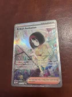 Pokemon Erika's Invitation 203/165 Scarlet & Violet 151 Full Art Holo Rare - Image 2
