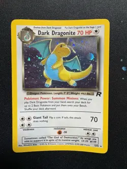 Pokemon TCG Dark Dragonite Team Rocket Set Unlimited Holo Rare 5/82 - Image 1