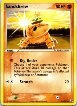 Sandshrew 82/113 Common Delta Species Pokemon NM - Image 1
