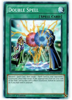 Double Spell - YGLD-ENB23 - Common - 1st Edition - Damaged - Image 1