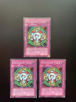 Yugioh Spellbinding Circle SYE-045 1st Edition Common Damaged X3 - Image 1