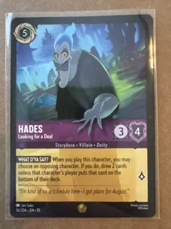 Hades - Looking for a Deal Legendary 56/204 Disney Lorcana Set 10 - Image 1