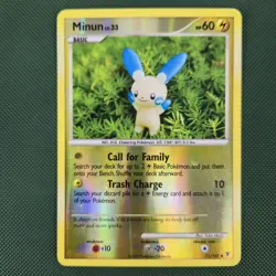 LP Minun 71/147 Supreme Victors Reverse Holo Clay Nintendo Pokemon Card - Image 1