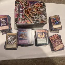 Lot of 570 Yu-Gi-Oh Cards 1996 And Some 2020 Cards With Tin! - Image 1