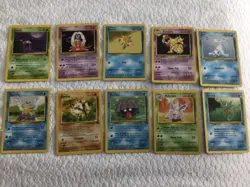 Lot Of 10 Vintage Non-Holo Pokemon Cards - Includes JYNX - No Duplicates - NICE! - Image 1