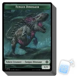 10 pcs FUNGUS DINOSAUR TOKEN (012) The Lost Caverns Of Ixalan LCI Magic MTG CARD - Image 1