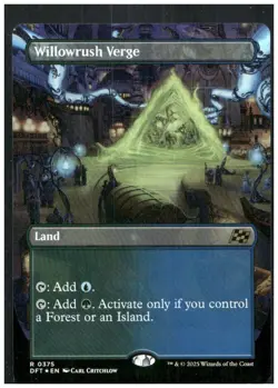 Aetherdrift #375 Willowrush Verge (Borderless) Foil - Image 1