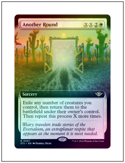 1x Another Round, Extended Art Foil, Magic the Gathering MTG NM - Image 1