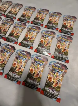 Pokemon TCG Scarlet & Violet Booster Pack Lot Of 24. New Sealed. - Image 2