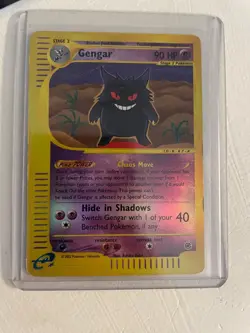 2002 Pokemon Expedition Base Set 13/165 Gengar Reverse Holo Rare LP - Image 1