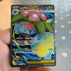Pokemon TCG Mega Venusaur EX Full Art 155/132 Mega Evolutions NM - Image 1