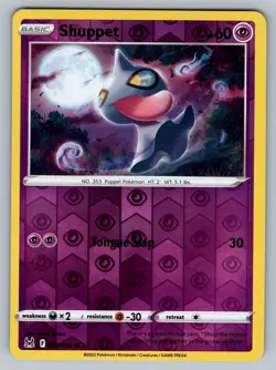 Shuppet #072/196 Reverse Holo 2022 Pokemon Lost Orgin NM - Image 1