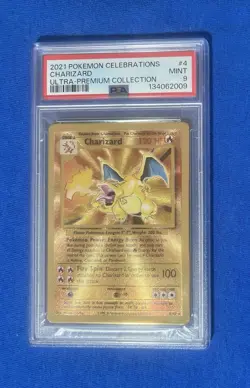 2021 POKEMON CELEBRATIONS ULTRA-PREMIUM COLLECTION #4 CHARIZARD PSA 9 - Image 1