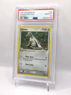 Linoone Reverse Foil ~ PSA 10 LOW POP *10* Pokemon EX Emerald 34/106, Yuka Morii - Image 3