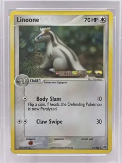 Linoone Reverse Foil ~ PSA 10 LOW POP *10* Pokemon EX Emerald 34/106, Yuka Morii - Image 4