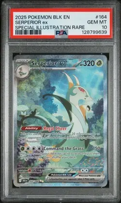 2025 POKEMON BLK EN-BLACK BOLT SPECIAL ILLUSTRATION RARE SERPERIOR EX PSA 10 - Image 1