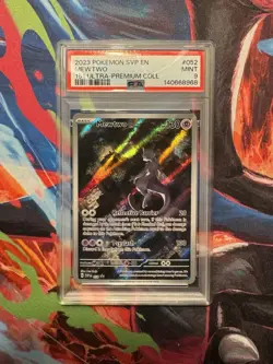 2023 POKEMON SVP EN-SV BLACK STAR PROMO 151 ULTRA-PREM COLL #052 MEWTWO PSA 9 - Image 3