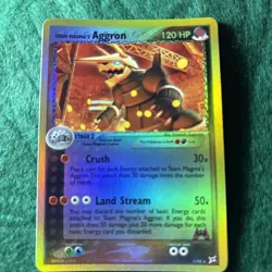 Pokemon Team Magma's Aggron Ex Team Magma vs. Team Aqua 7/95 Holo - Image 2