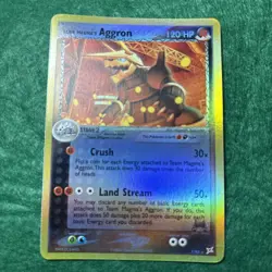 Pokemon Team Magma's Aggron Ex Team Magma vs. Team Aqua 7/95 Holo - Image 3