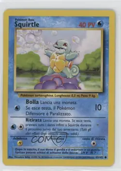 Squirtle Italian Pokemon Base Set #63 1999 - Image 1