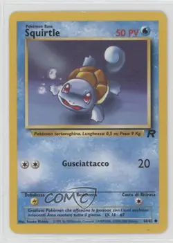 Squirtle Italian Pokemon Team Rocket #68 2000 - Image 1
