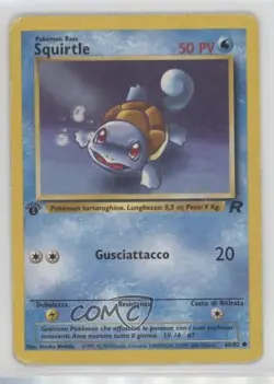 Squirtle Italian 1st Ed. Pokemon Team Rocket #68 2000 - Image 1