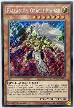 MVP1-ENS53 Palladium Oracle Mahad - Secret Rare 1st Edition Near Mint YuGiOh - Image 1