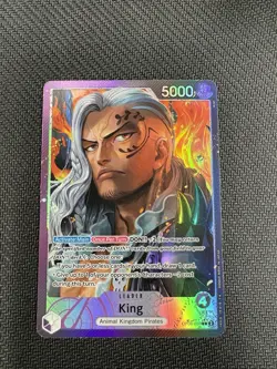 King - OP08-057 (Alt Art Leader) Two Legends One Piece TCG English Foil - Image 1