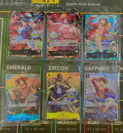 One Piece Ace Sabo Luffy - Asia Exclusive Mini Tin Vol 1 Set of 6 SEALED NM JPN - Image 1