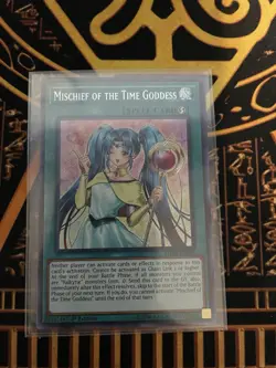 Mischief of The Time Goddess SHVA-EN007 1st Secret Rare NM Yugioh Card - Image 1