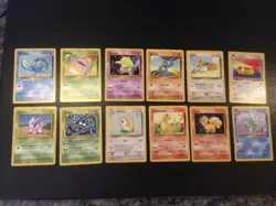 Lot Of 12 Vintage Non-Holo Pokemon Cards - No Duplicates - NICE! - Image 1