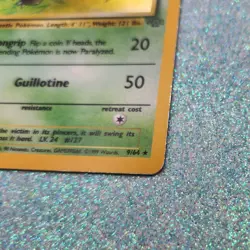 Pokemon TCG Pinsir Jungle 9/64 Holo Rare 60 HP Unlimited Wizards 1999 Card - Image 3