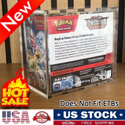 Pokemon Magnetic Booster Box Acrylic Case! Pokemon Card Protective Display! - Image 1