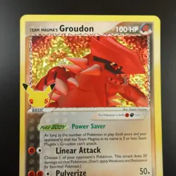 Team Magma's Groudon 9/95 Pokemon Celebrations Classic Collection Holo Card - Image 2
